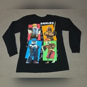 Roblox youth small Character black Long Sleeve T-Shirt
